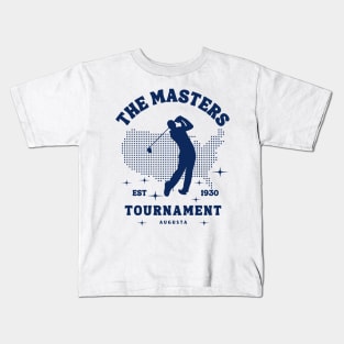 the masters tournament Celebrating Augusta National (Connects location with golfing greats) Kids T-Shirt